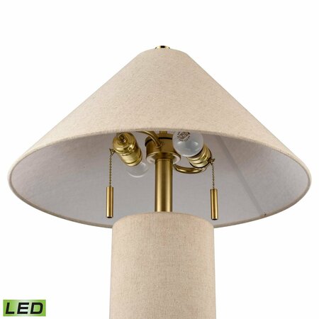 Elk Signature Blythe 26'' High 2-Light Table Lamp - Linen - Includes LED Bulbs H0019-10338-LED